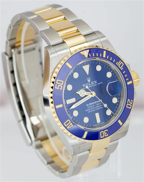 rolex submariner blue gold new price